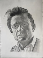 Original Drawing Of Johnny Cash circa 1960